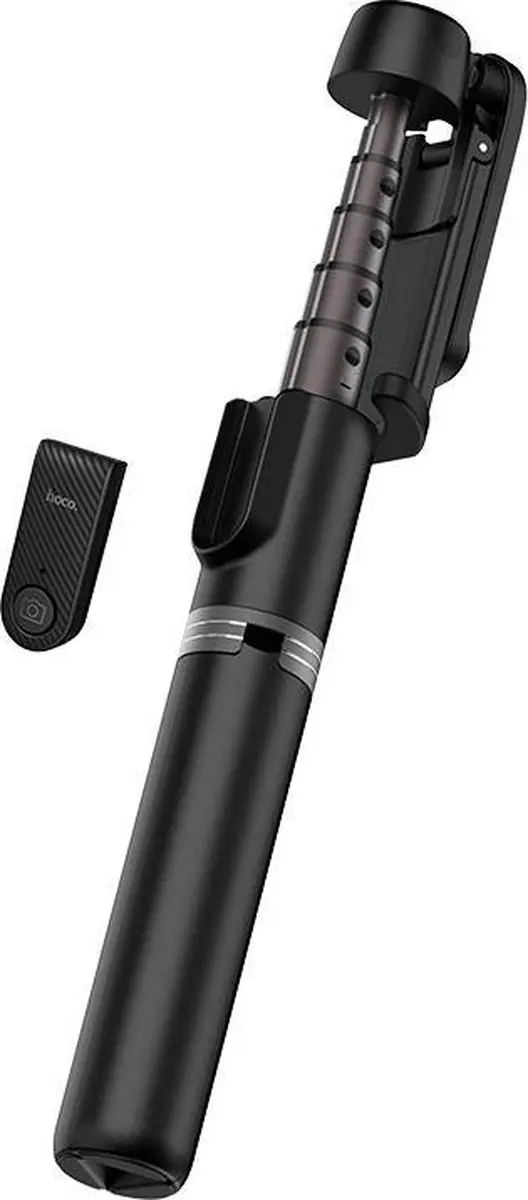 Hoco K11 Draadloze Selfiestick 3-in-1 - Smartphone tot 6" - Zwart