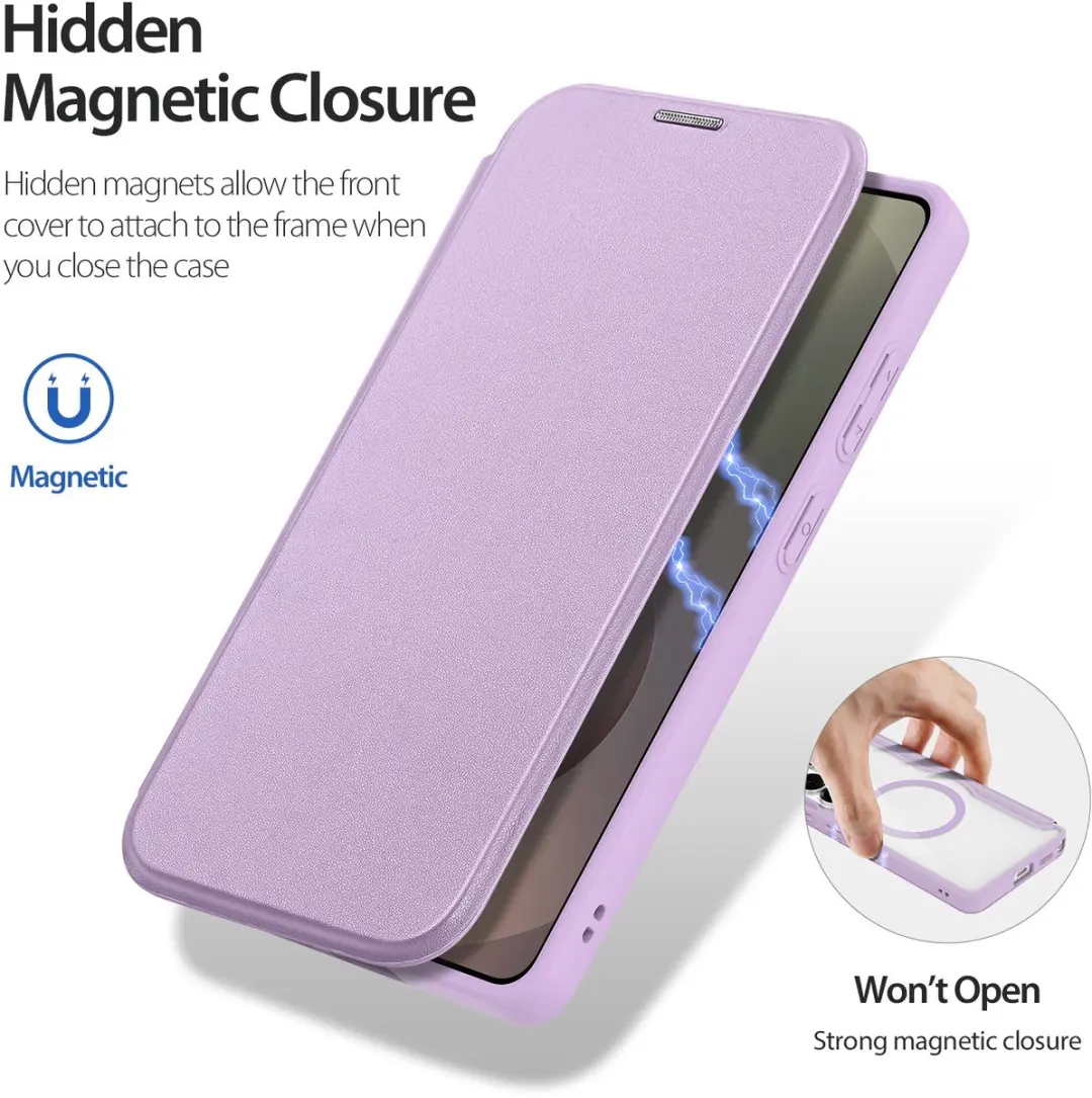 Dux Ducis Skin X Pro Series Book Case - Samsung Galaxy S26 Ultra - MagSafe - Lavendel