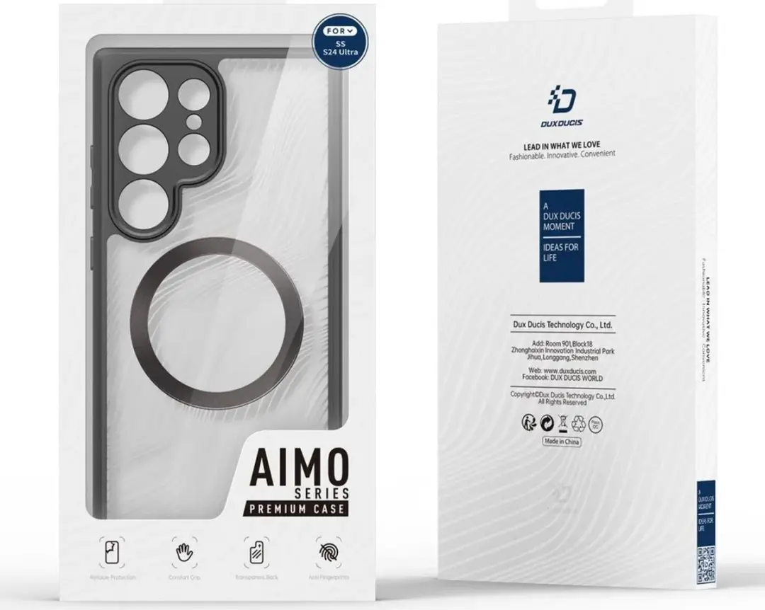 Dux Ducis Aimo Mag Back Cover Zwart - BACK-DUXM-S24U