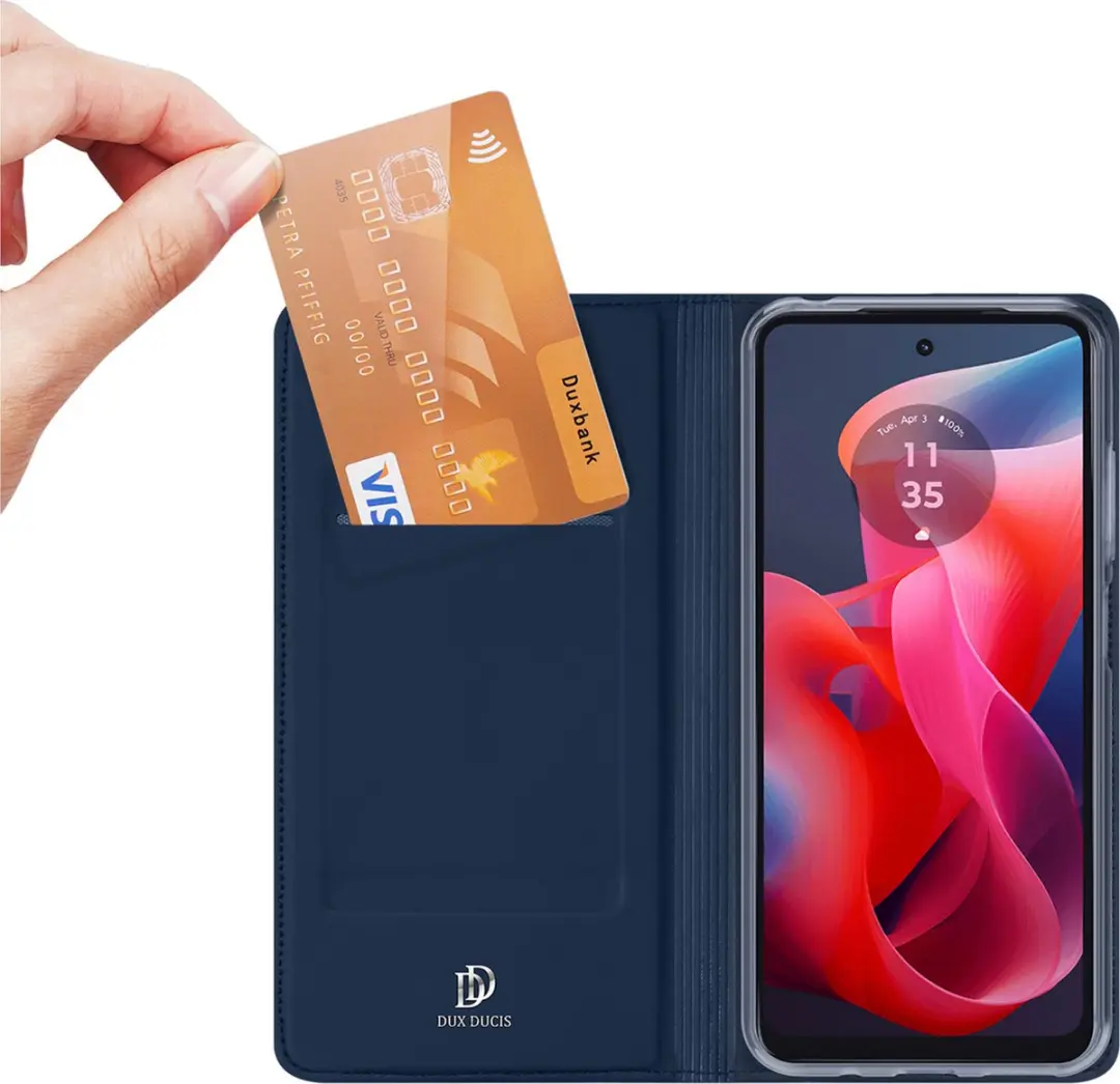 Dux Ducis Telefoonhoesje Motorola Moto G04 - SH00073155 - Blauw
