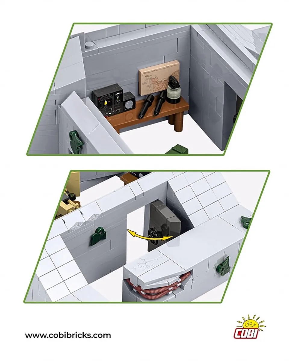Cobi Atlantikwall Bunker 3136 - 642 Onderdelen