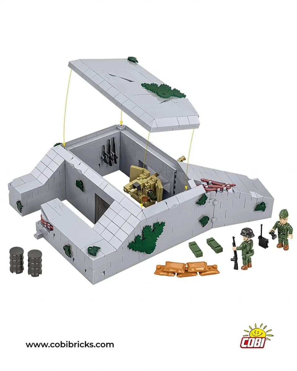 Cobi Atlantikwall Bunker 3136 - 642 Onderdelen - afbeelding 6 van 6