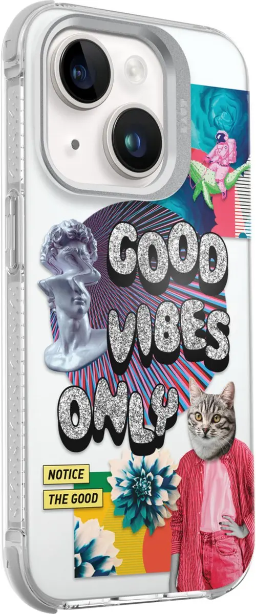 Laut POP Glitch Hoesje iPhone 15 - Meerkleurig