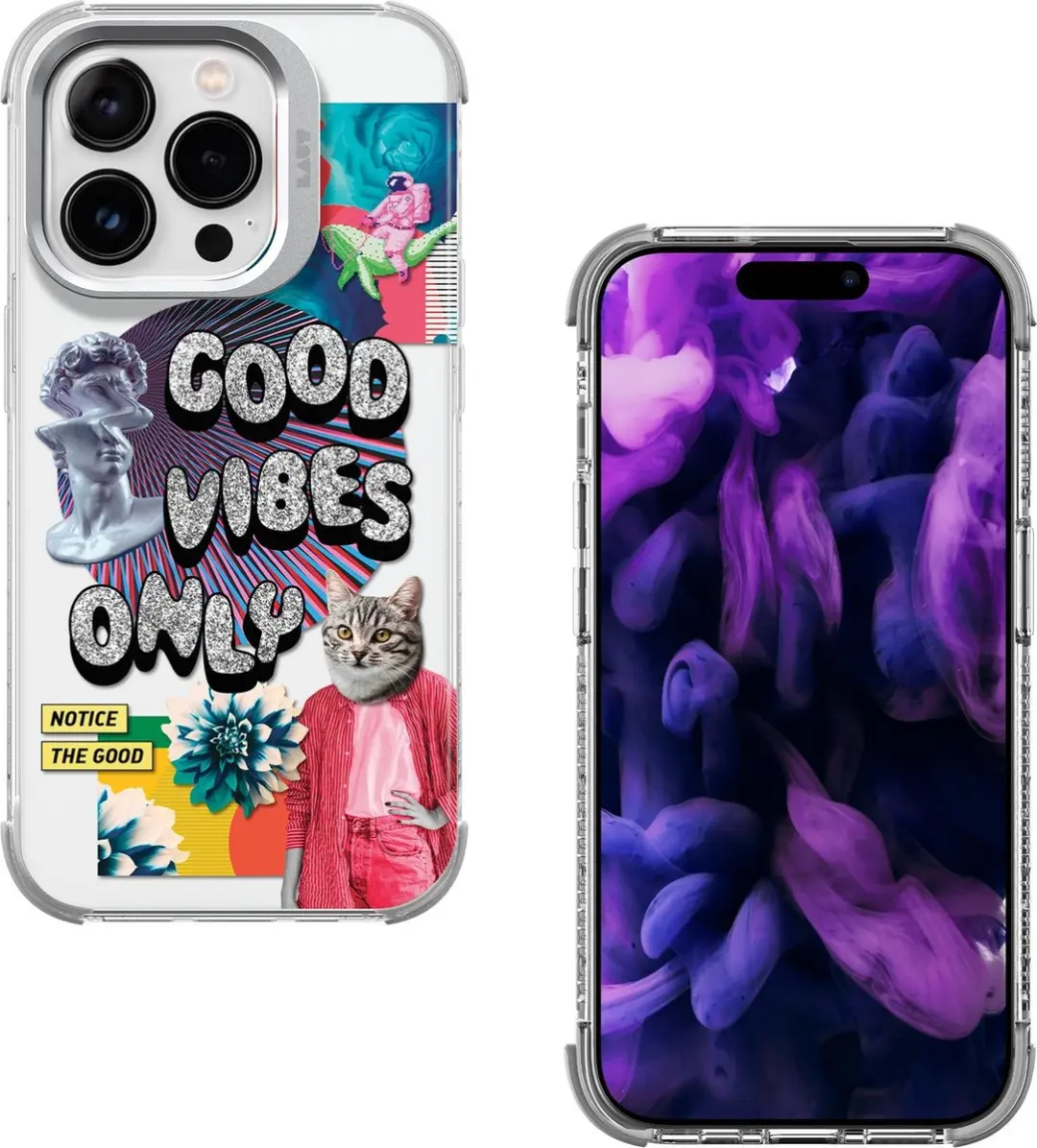 Laut POP Glitch Hoesje iPhone 15 - Meerkleurig - afbeelding 6 van 6