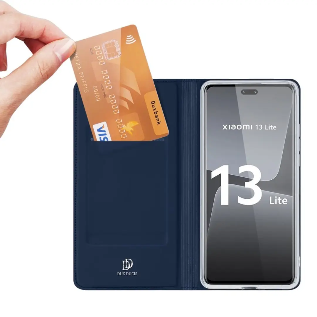 Dux Ducis Xiaomi 13 Lite Hoesje - Donkerblauw - afbeelding 6 van 6