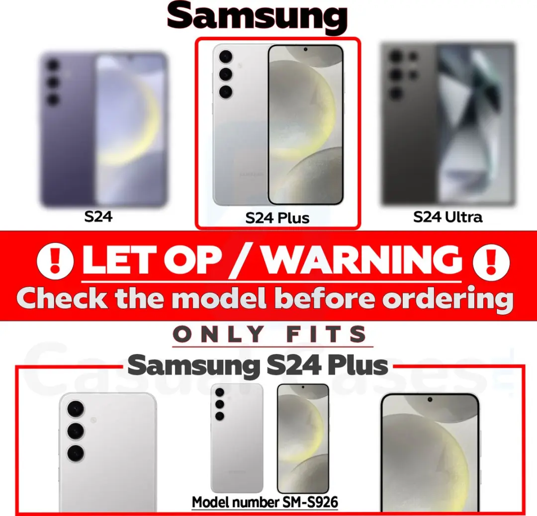 Caseme Samsung Galaxy S24+ Hoes - Vintage 2-in-1 Portemonnee Lichtblauw