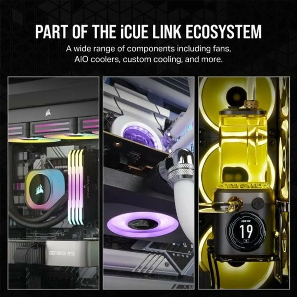 Corsair iCUE LINK RX120 RGB Ventilator 12cm - Zwart
