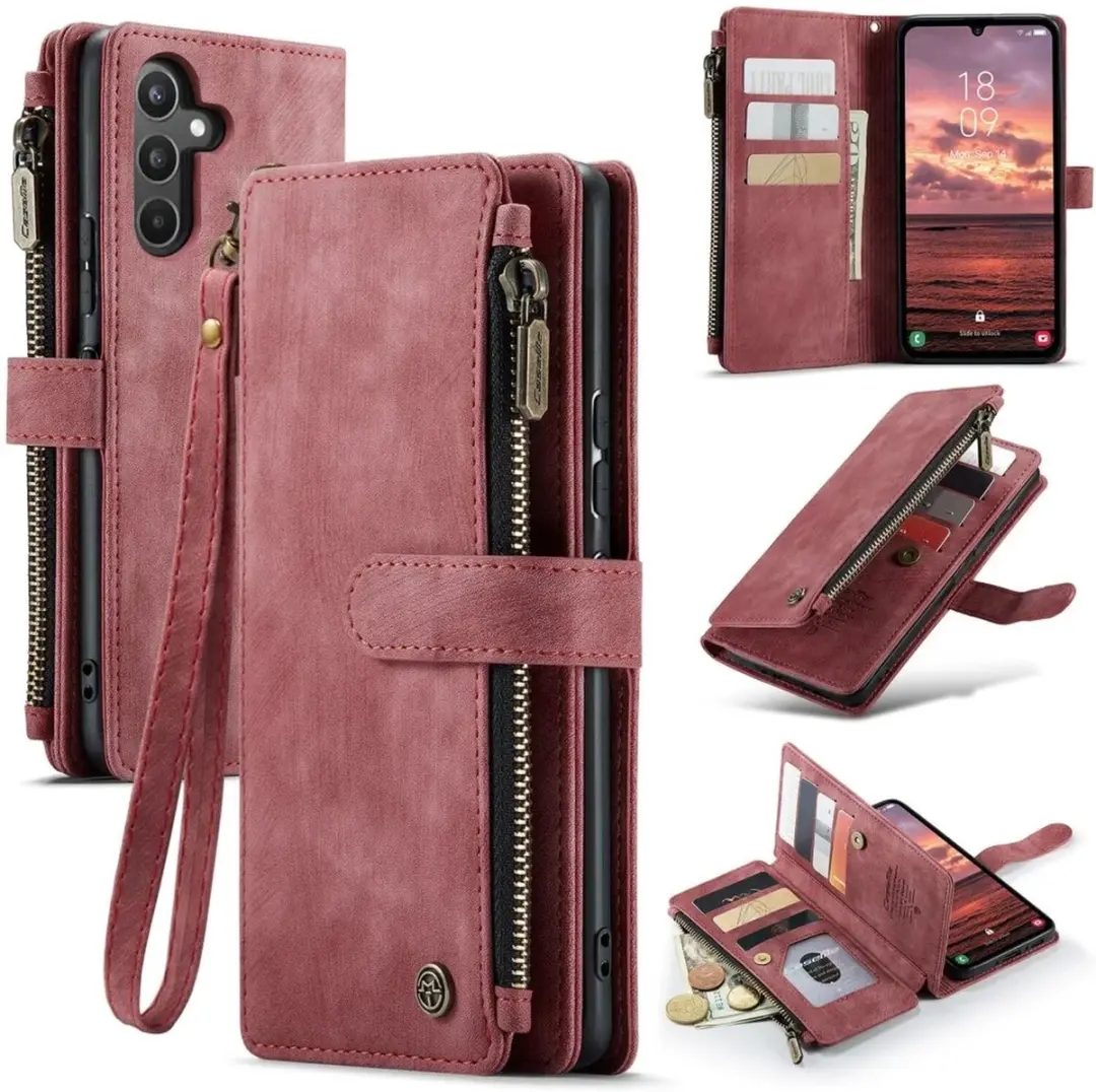 Caseme C30 Hoesje Samsung Galaxy A34 - Rood