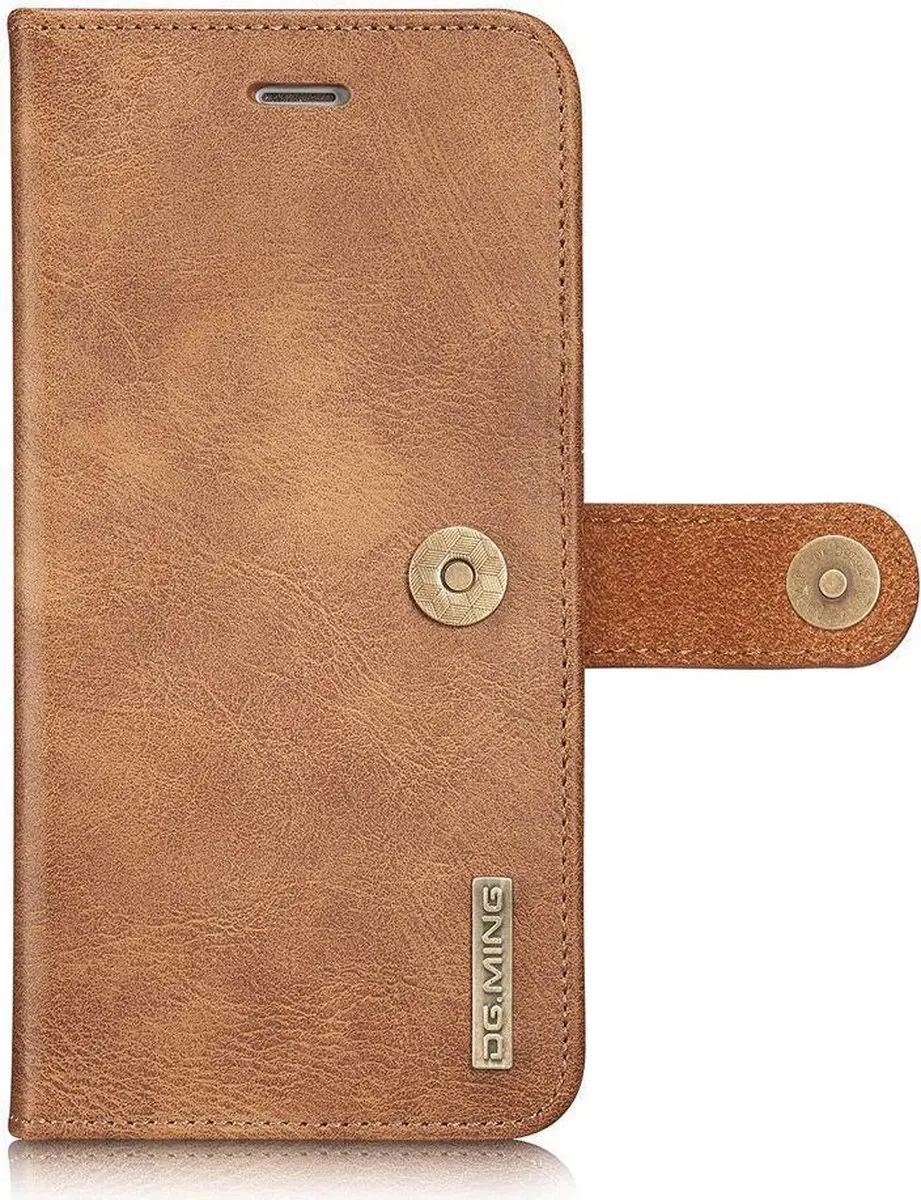 DG.MING iPhone 6/6S Portemonnee Hoesje C21W14-23 - Bruin