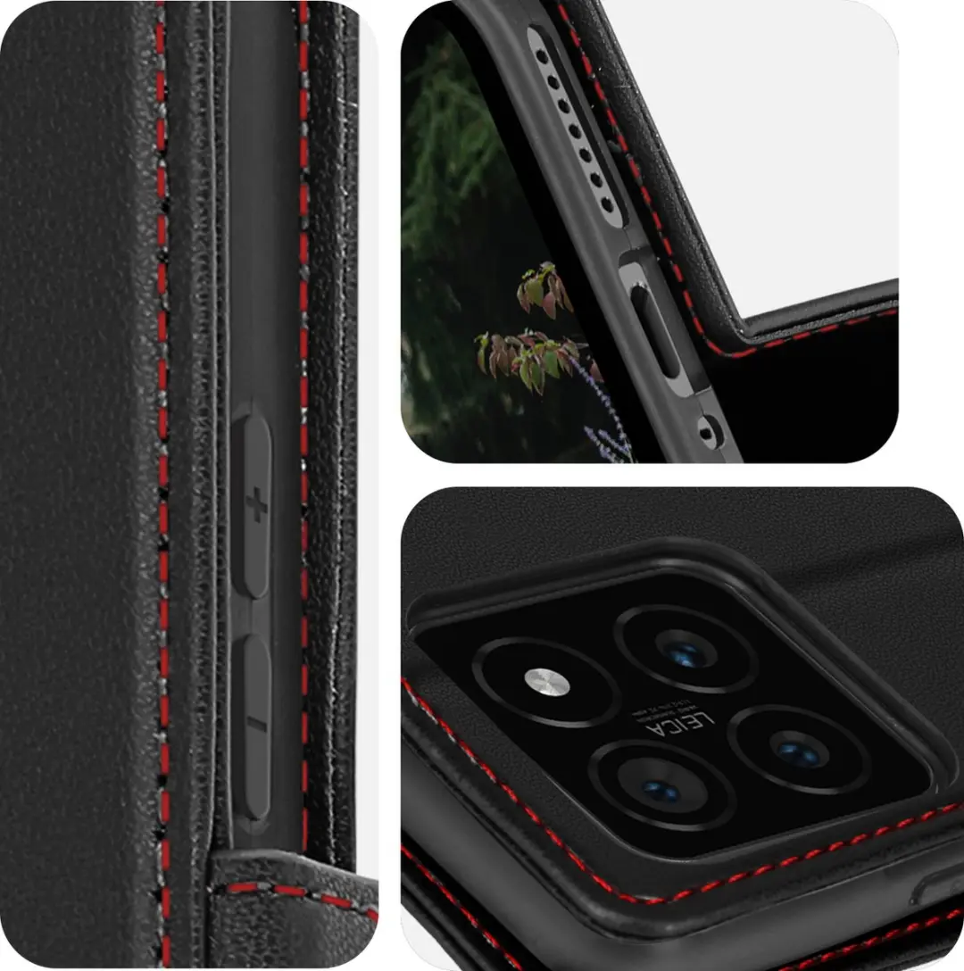 Caseme Foliohoes Xiaomi 14 Anti-RFID - Zwart