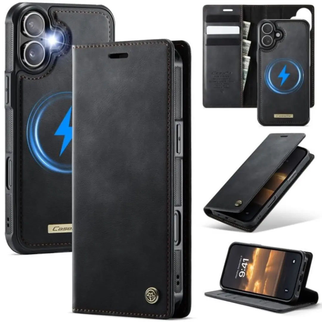 Caseme iPhone 16 Portemonneehoes 2-in-1