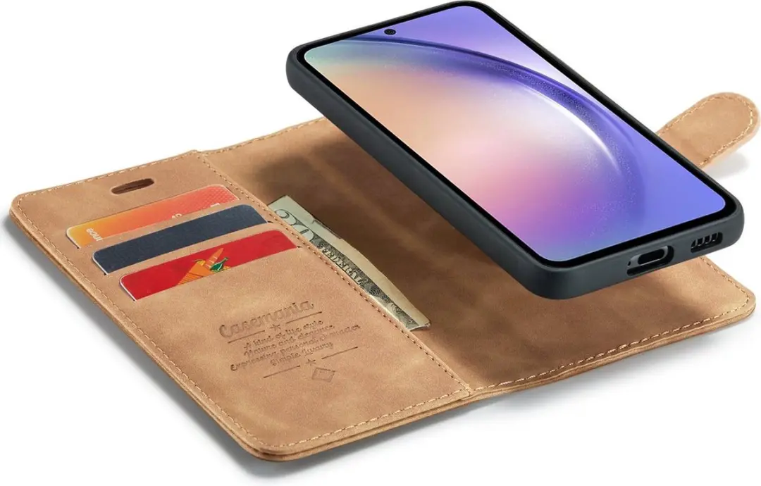 Caseme Google Pixel 8 Bookcase Hoesje - Effen Bruin
