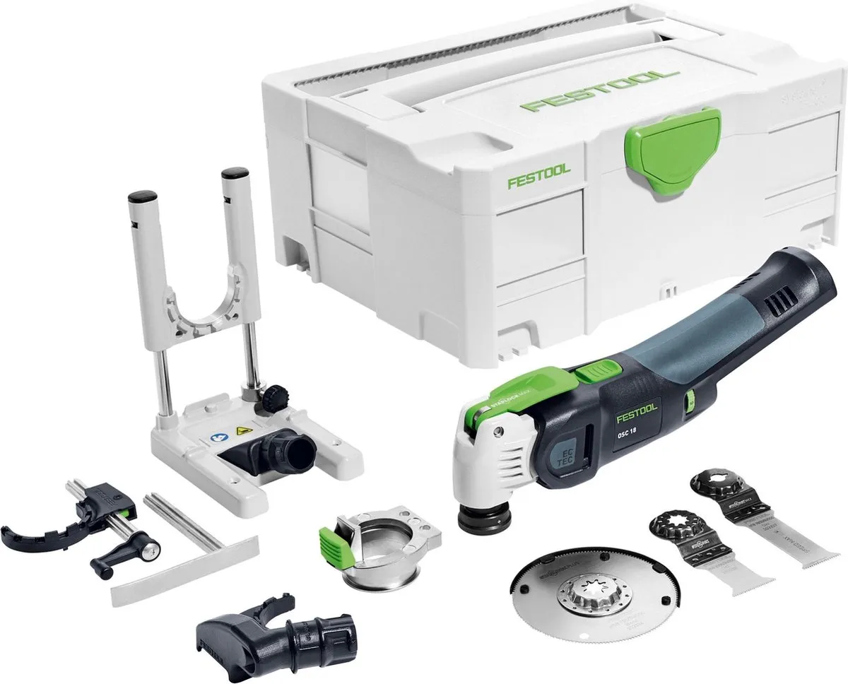 Festool OSC 18 Li OSCILLERENDE ACCU MULTITOOL 576617 - 8 Accessoires