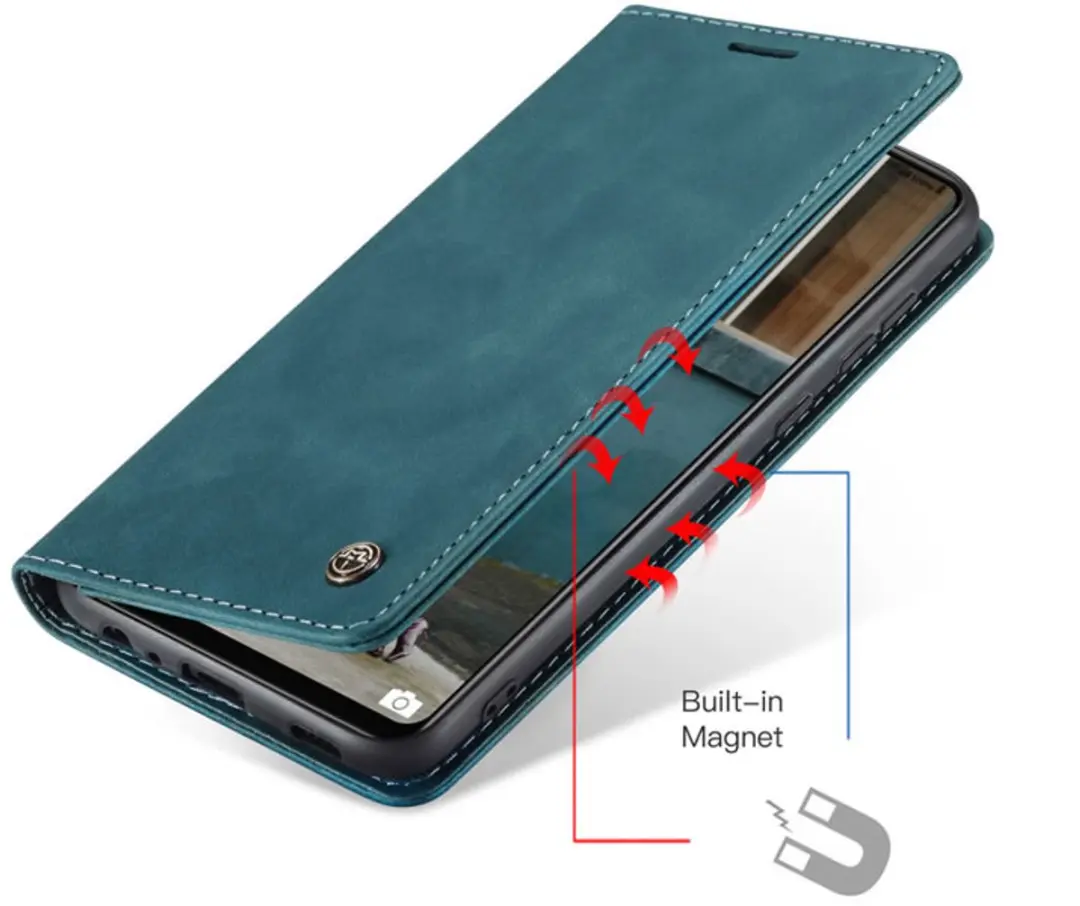 Caseme Galaxy A72 5G Wallet Book Hoesje - Magneetsluiting - Licht Blauw A726-13 - afbeelding 6 van 6