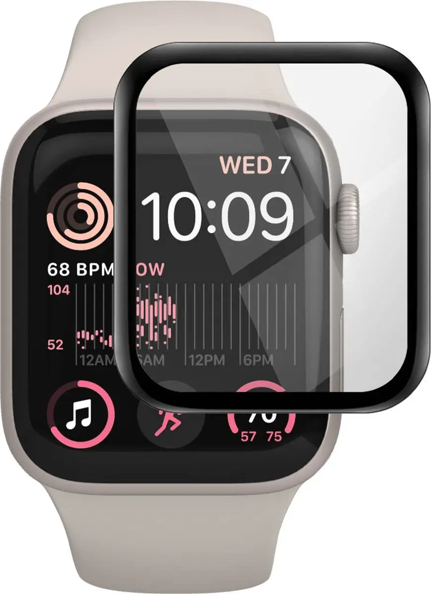 Imak Screenprotector Apple Watch SE 44mm - Zwart