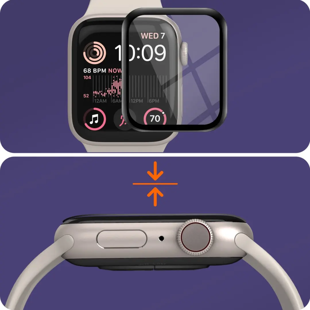 Imak Screenprotector Apple Watch SE 44mm - Zwart