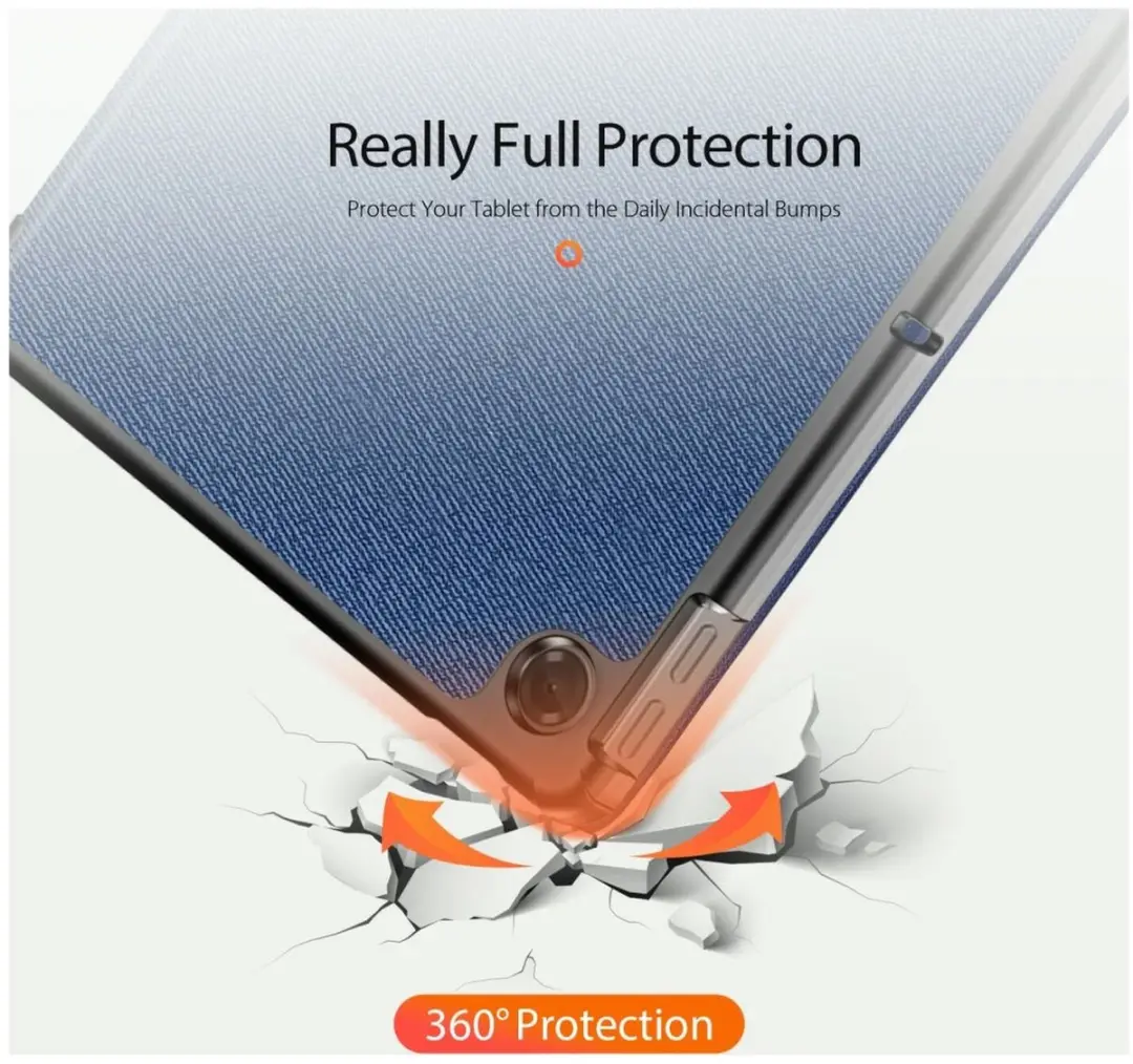 Dux Ducis Tablethoes Lenovo Tab 10.1 (2025) - 10.1" - Blauw - afbeelding 6 van 6