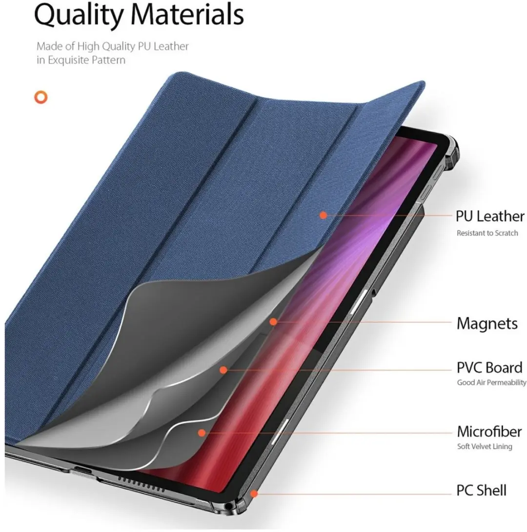 Dux Ducis Tablethoes Lenovo Tab 10.1 (2025) - 10.1" - Blauw