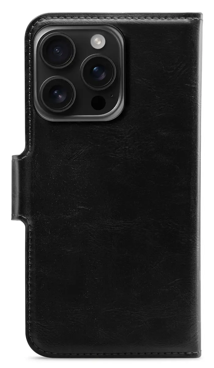 Mobilize MagSafe Gelly Wallet iPhone 16 Pro - 2in1 Bookcase Portemonnee - Zwart
