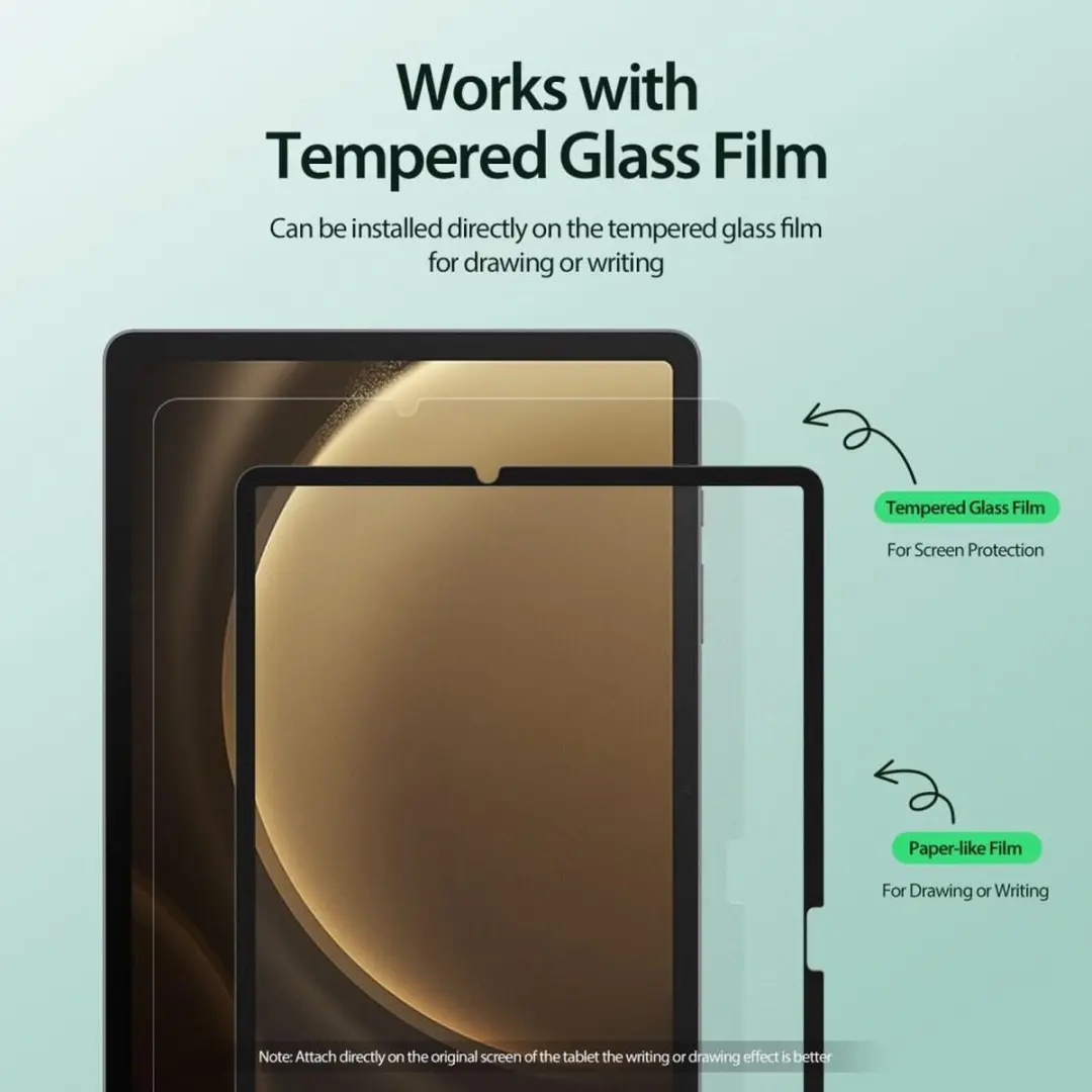 Dux Ducis PROT-DUX-X610 Screenprotector - Samsung Galaxy Tab S9 FE Plus - Zwart - afbeelding 6 van 6