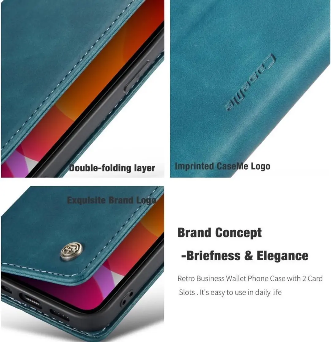 Caseme Book Case Groen - voor iPhone 12 Mini