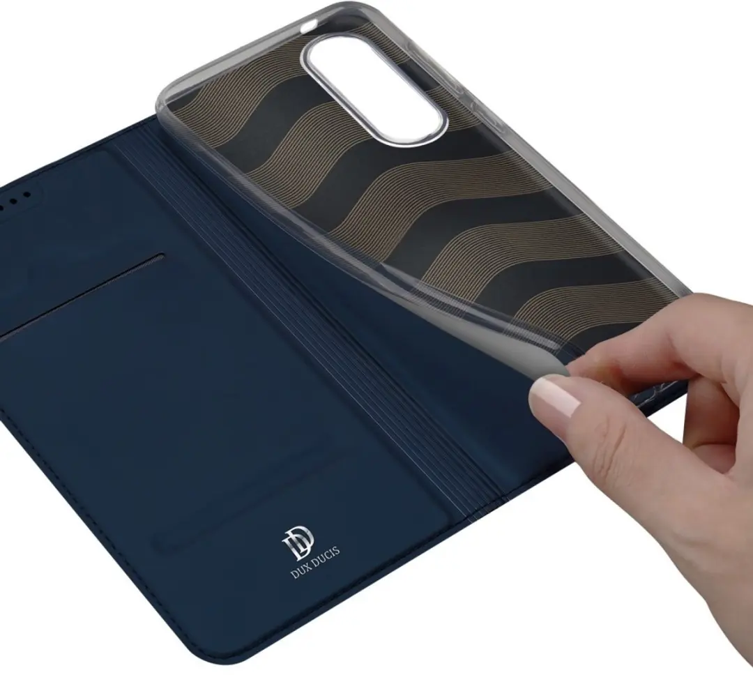 Dux Ducis Galaxy S25 Edge Hoesje - Donkerblauw