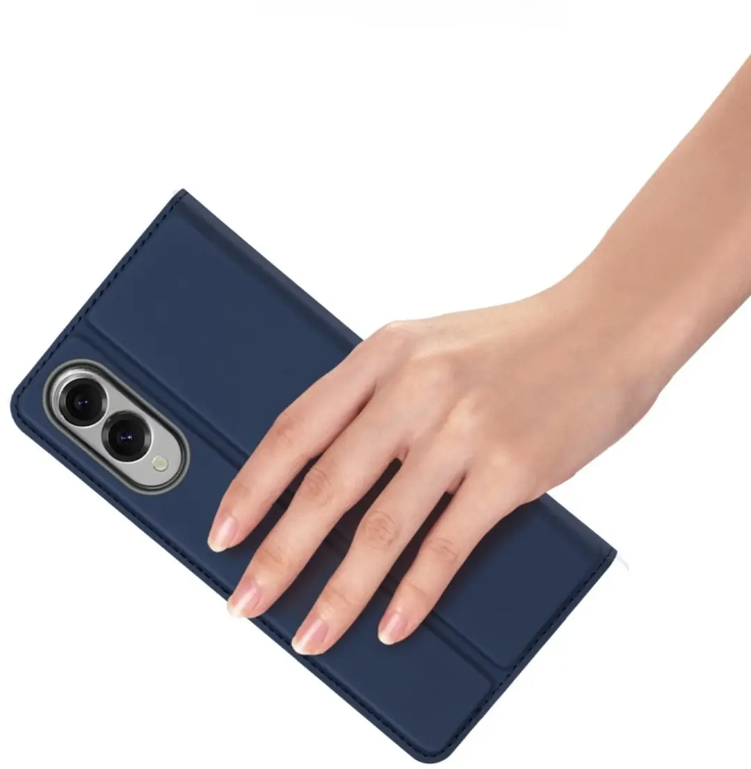 Dux Ducis Galaxy S25 Edge Hoesje - Donkerblauw