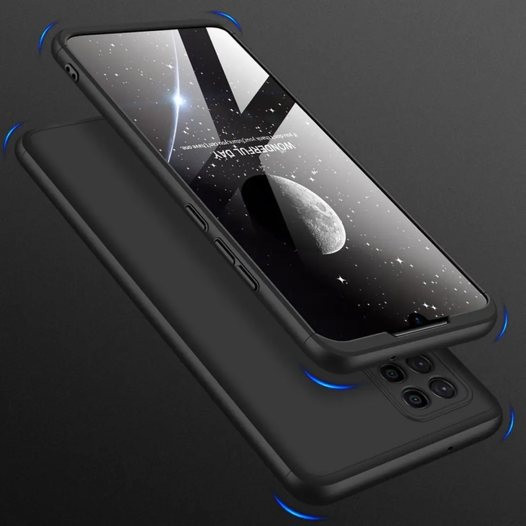 GKK 360 Full Body Case Samsung Galaxy A42 5G - Zwart
