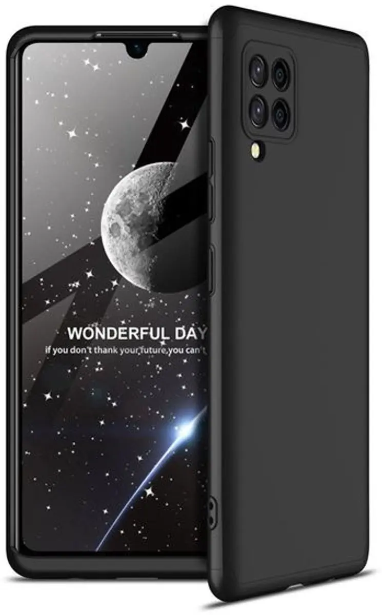 GKK 360 Full Body Case Samsung Galaxy A42 5G - Zwart