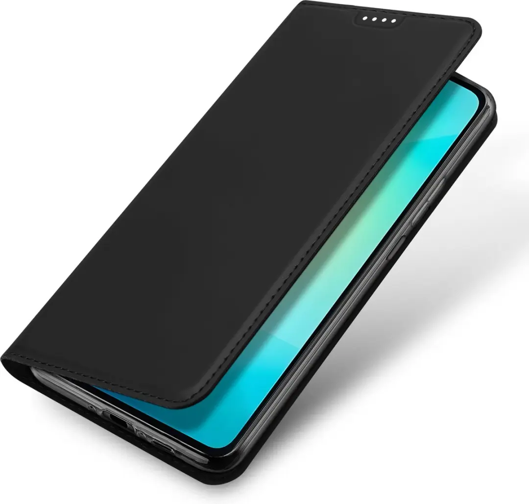 Dux Ducis iPhone 16E Telefoonhoesje - Book Case - Zwart