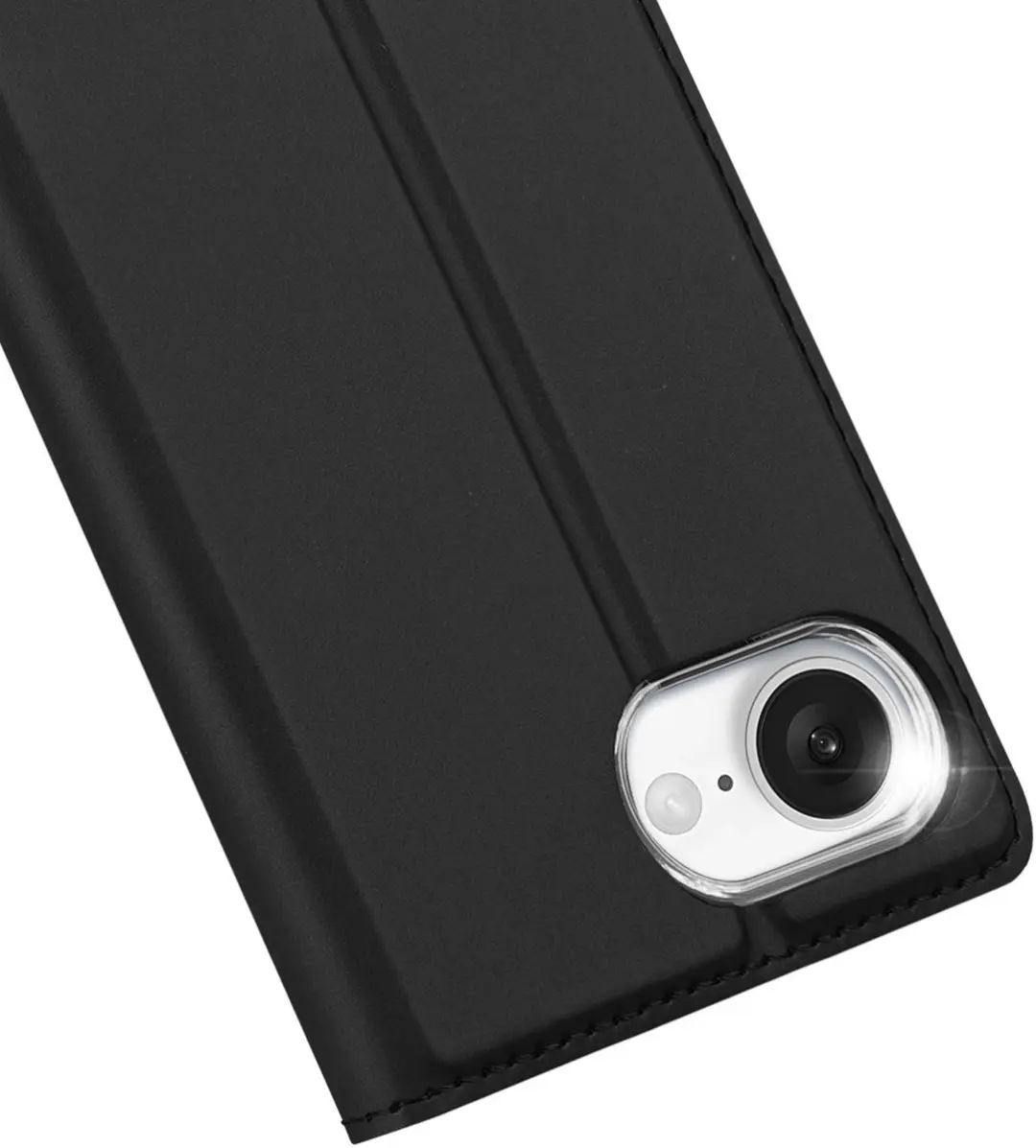 Dux Ducis iPhone 16E Telefoonhoesje - Book Case - Zwart - afbeelding 6 van 6