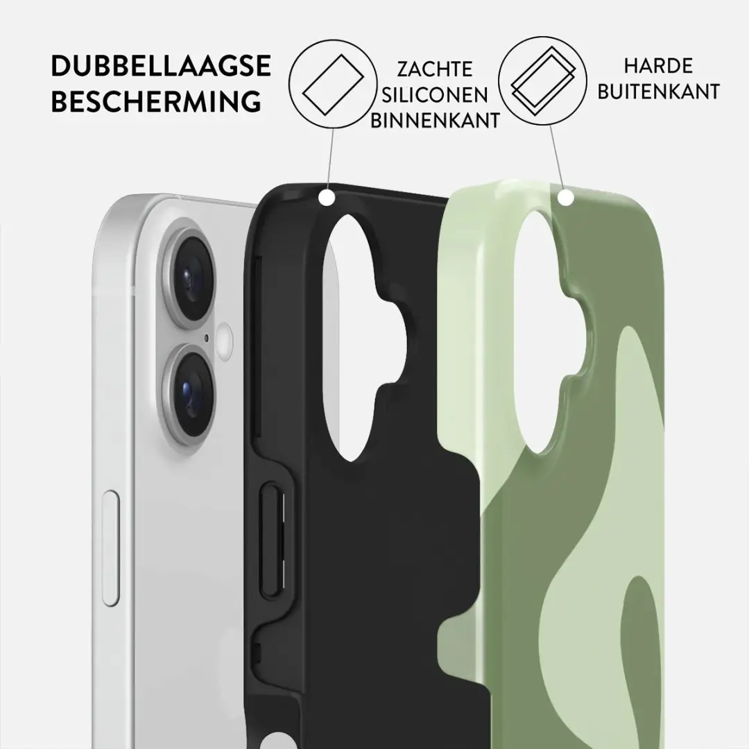 Burga Tough Backcover iPhone 16 MagSafe - Groen