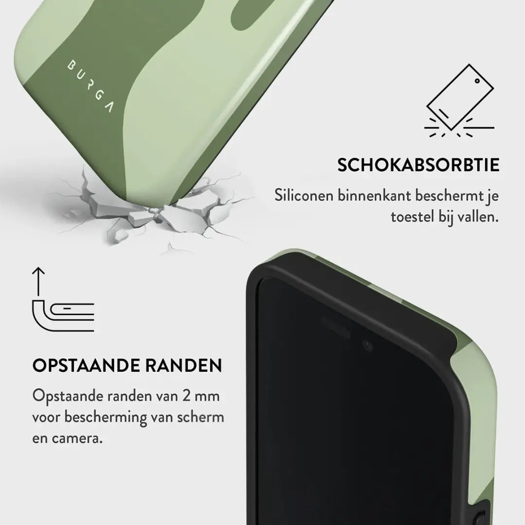 Burga Tough Backcover iPhone 16 MagSafe - Groen