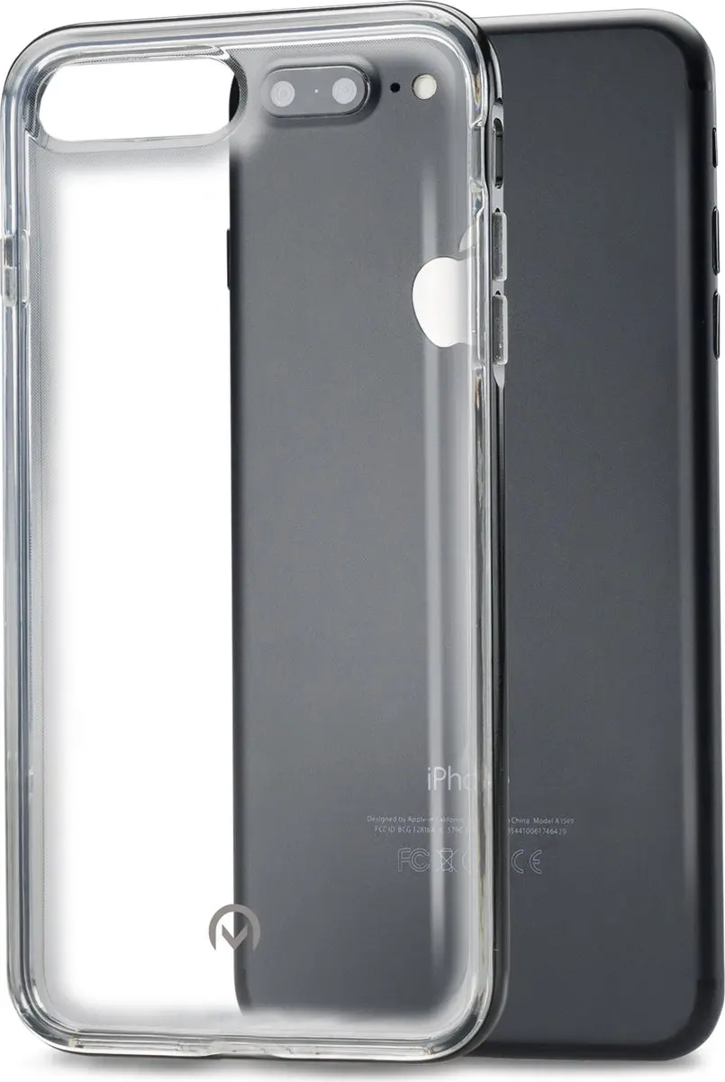Mobilize Gelly Plus iPhone 7 Plus Hoesje - Transparant/Zwart