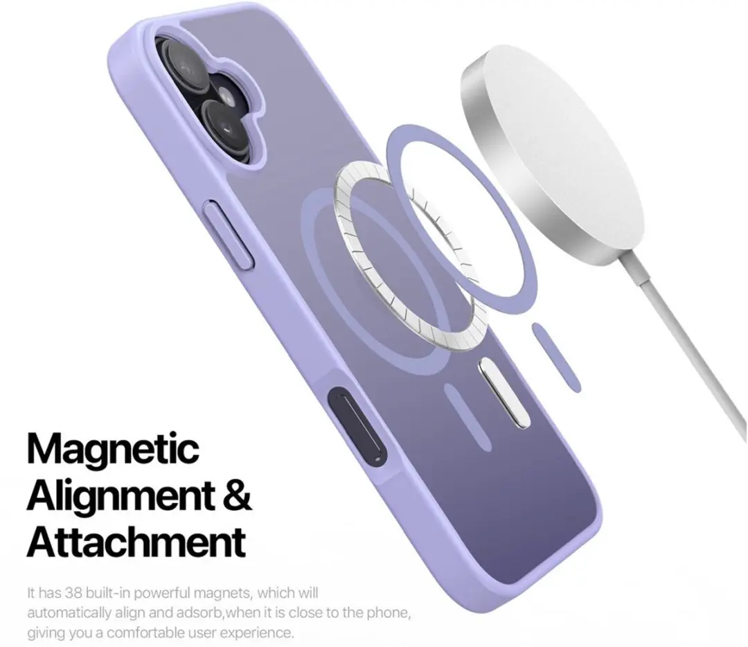 Dux Ducis Yind Series Hoesje iPhone 17 - Mat Transparant - Lavendel - MagSafe