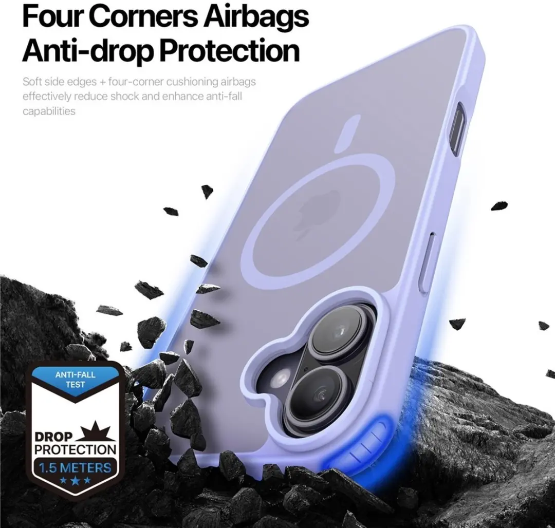 Dux Ducis Yind Series Hoesje iPhone 17 - Mat Transparant - Lavendel - MagSafe