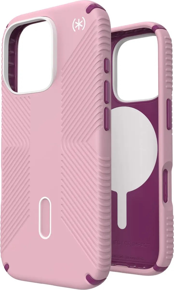 Speck Presidio2 Grip iPhone 16 Pro Hoesje - Roze