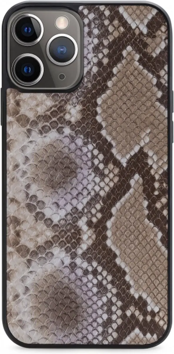 Mobilize iPhone 12/12 Pro Clutch Case - Slangenprint Beige