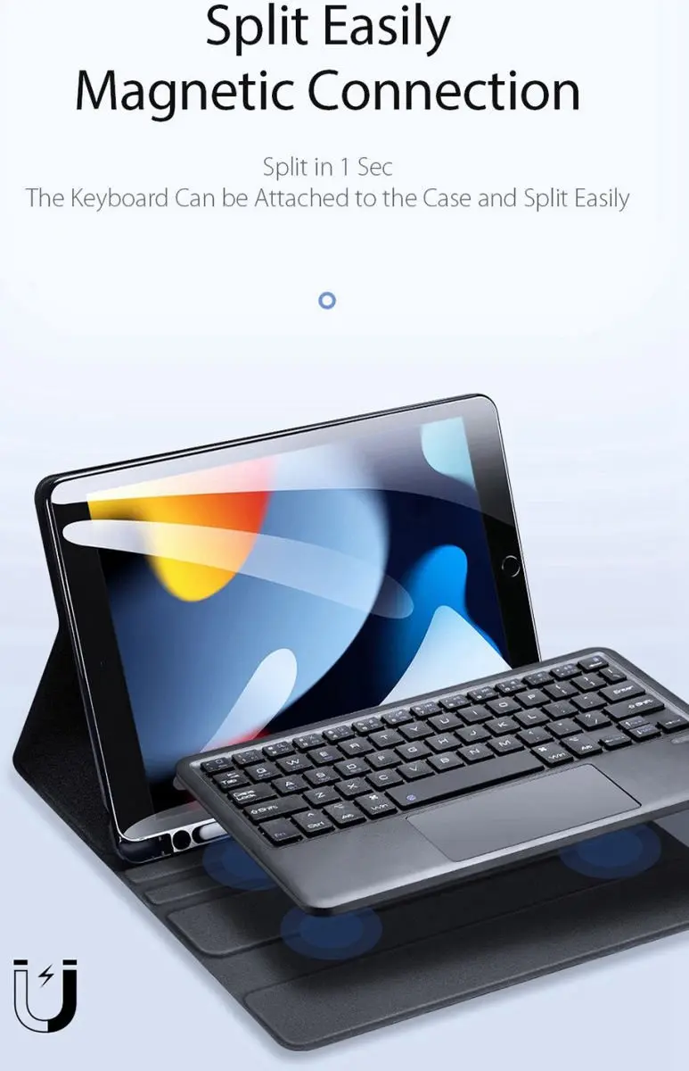 Dux Ducis Toetsenbordhoes iPad 10.2" - Keyboard Cover Zwart