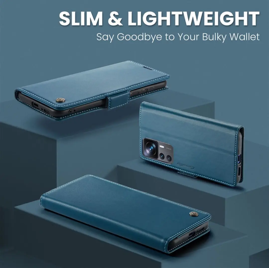 Caseme Wallet Case Xiaomi 12T/12T Pro - RFID Blauw