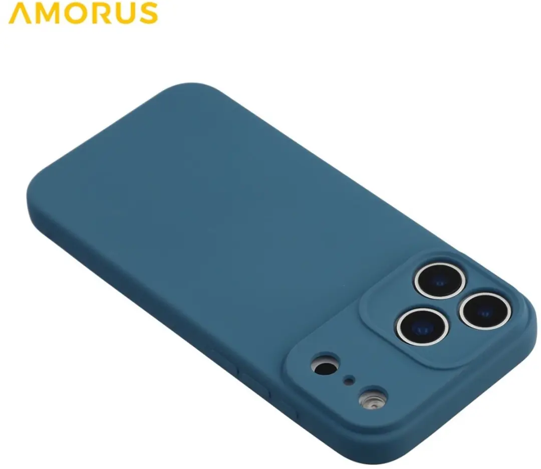 Amorus iPhone 17 Pro Hoesje Metallic Blue