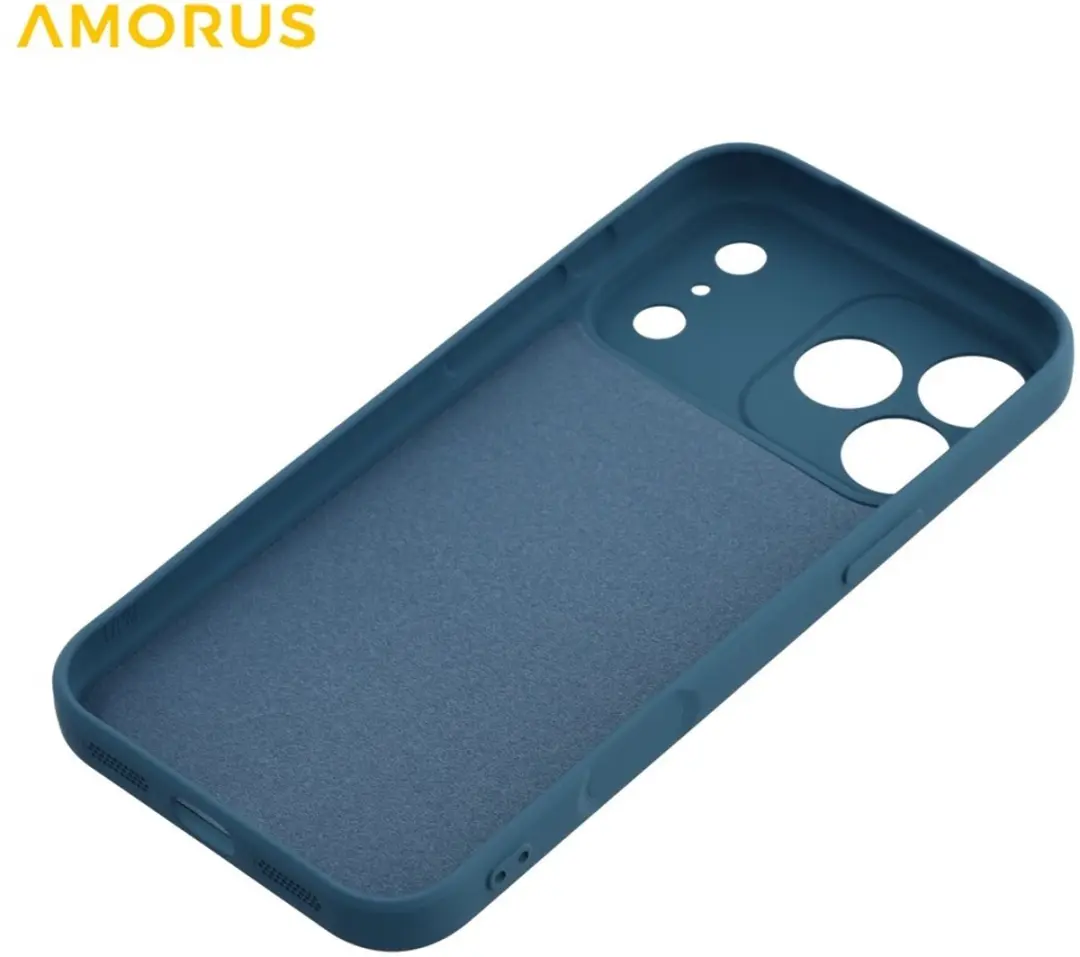 Amorus iPhone 17 Pro Hoesje Metallic Blue