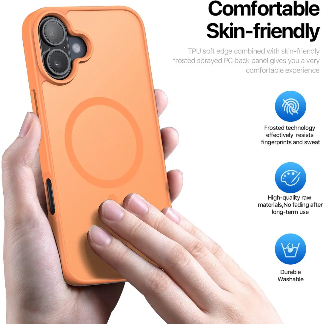Dux Ducis Yind iPhone 17 Hoesje - Oranje - MagSafe - MPN 8721389801096