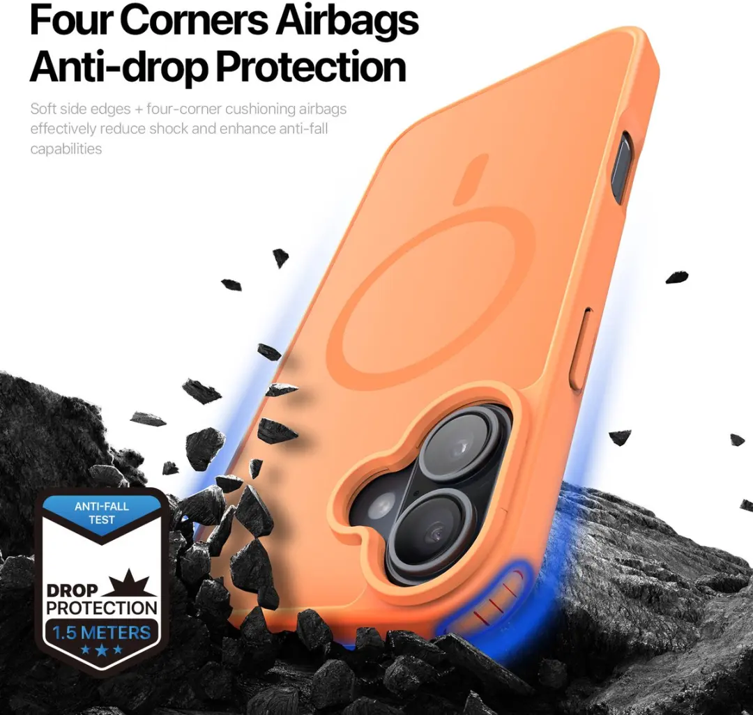 Dux Ducis Yind iPhone 17 Hoesje - Oranje - MagSafe - MPN 8721389801096