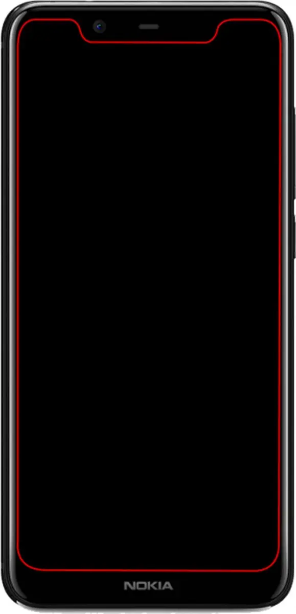 Mobilize Nokia 5.1 Plus Glas Screenprotector - Case Friendly