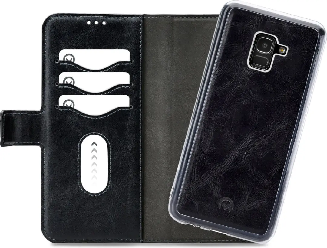 Mobilize MOB-PTIOGWCB-GALJ618 Telefoonhoesje - Samsung Galaxy J6 2018 - 3 Pasjes - Zwart