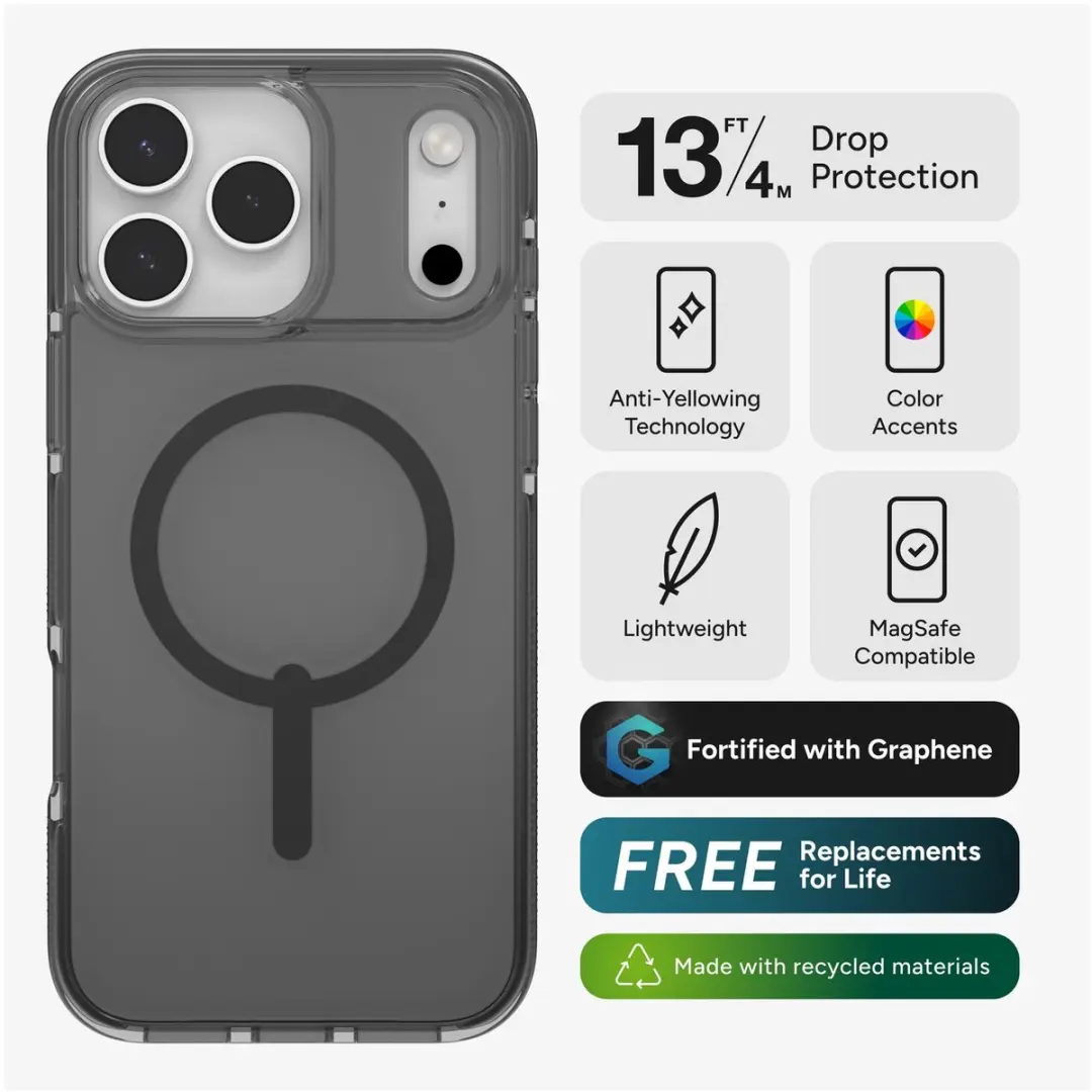 ZAGG Santa Cruz Snap Hoesje 702318915 - iPhone 17 Pro Max - Matte Zwart