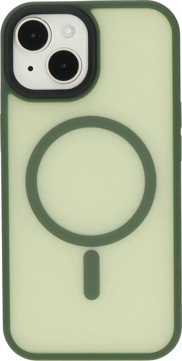Mobiparts Hoesje iPhone 15 MagSafe - Groen - MP-124412