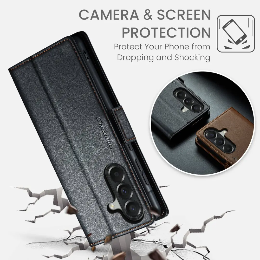 CaseMe Wallet Case Samsung Galaxy A57 - RFID Zwart