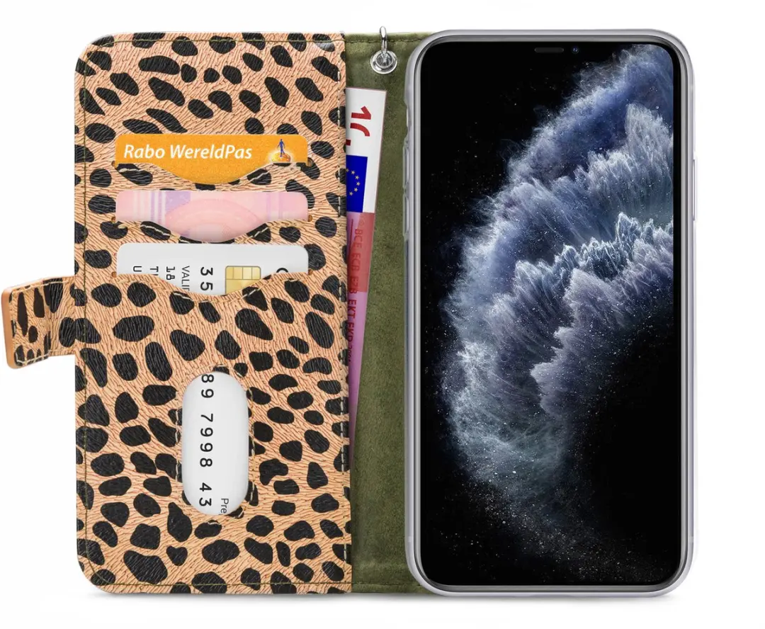 Mobilize 2-in-1 Wallet Case Olive Leopard iPhone 11 Pro Max